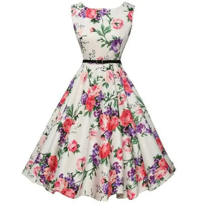 Retro Zomerjurk Elegant Vrouwenjurk voor Zomerse Dagen