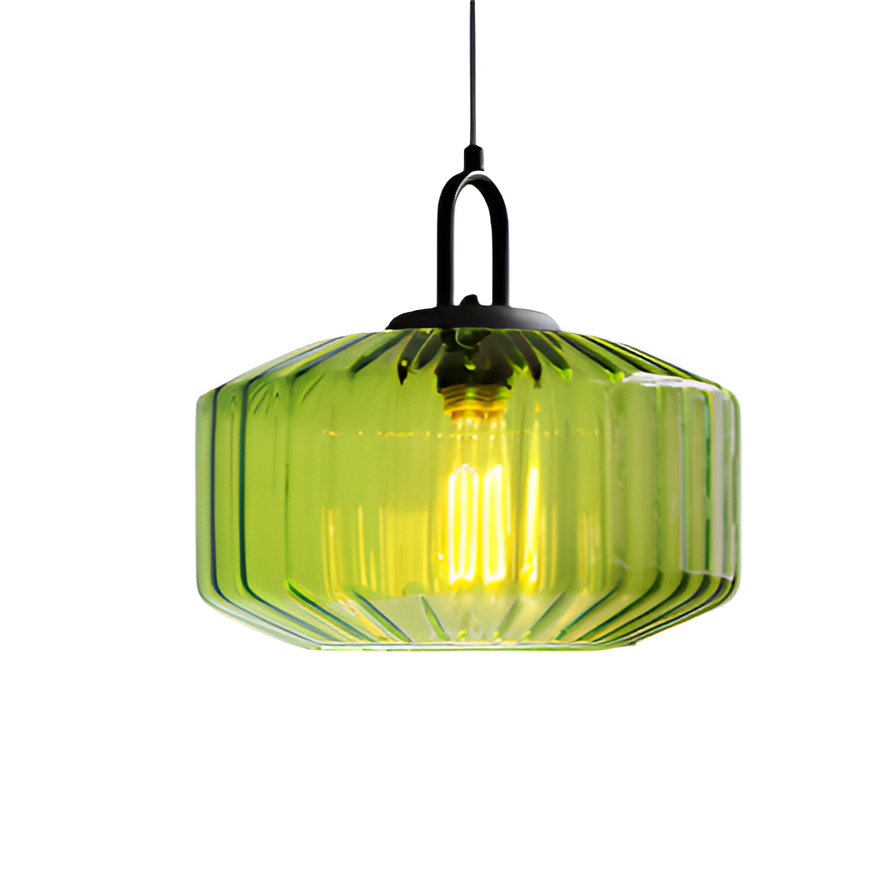 Hanglamp Gekleurd Glas Retro Nordic Ø28cm E27 3000K Keuken