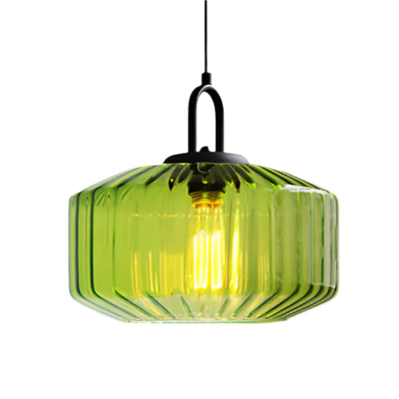Hanglamp Gekleurd Glas Retro Nordic Ø28cm E27 3000K Keuken