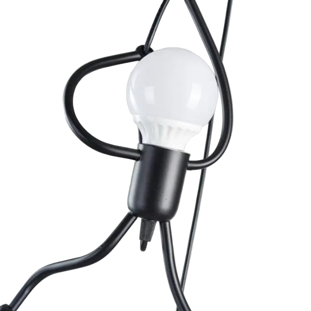 Vintage Metalen Plafondlamp Retro Design Bruin Verstelbare Hanger voor Woonkamer Kinderkamer
