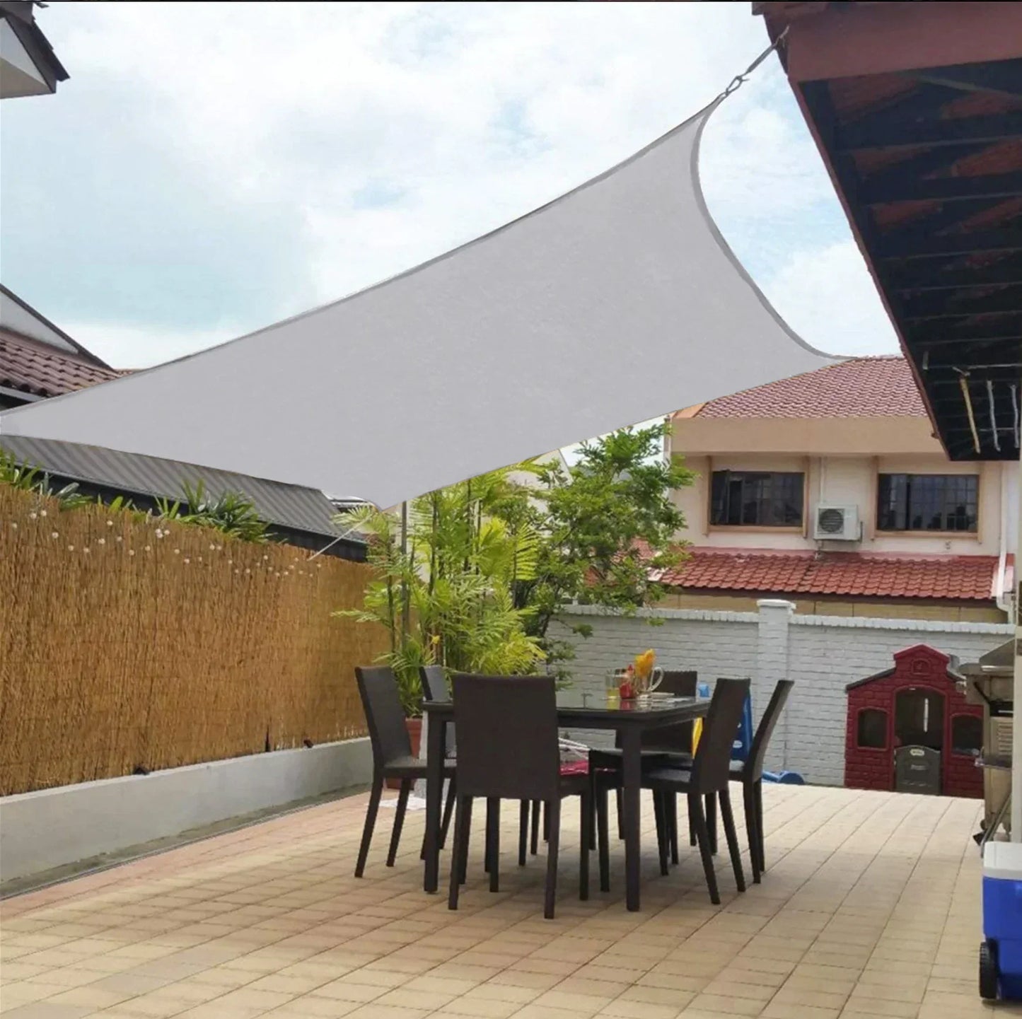 Waterdicht Schaduwdoek Driehoek of Vierkant voor Terras Balkon en Tuin