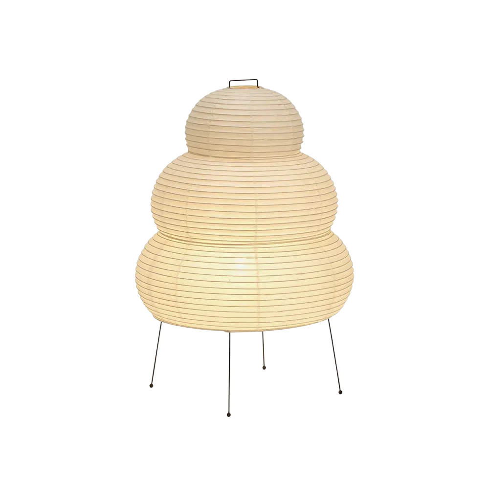 Rijstpapier staande lamp Ø40 x H23 inch wit woonkamer slaapkamer vloerlamp Japandi design sfeerlicht rijstpapier lamp