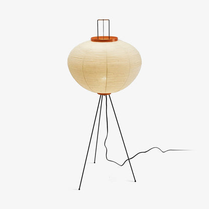 Rijstpapier vloerlamp 123cm metaal wit woonkamer staande lamp Japandi wabi sabi verlichting design