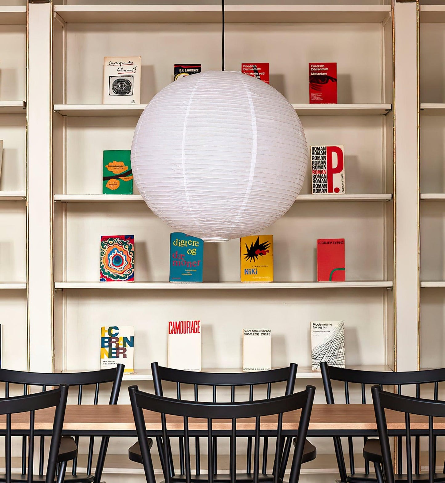 Japanse Mulberry Paper Hanglamp — Handgemaakte Washi Lampenkap Bol Sfeerverlichting