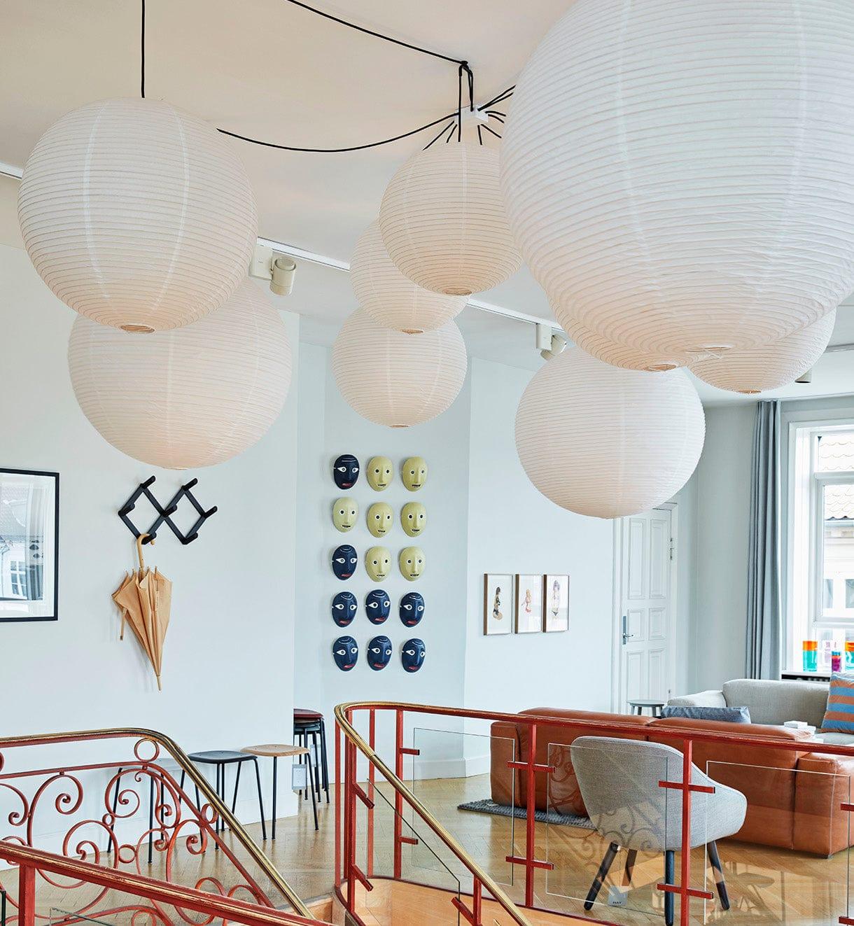 Japanse Mulberry Paper Hanglamp — Handgemaakte Washi Lampenkap Bol Sfeerverlichting