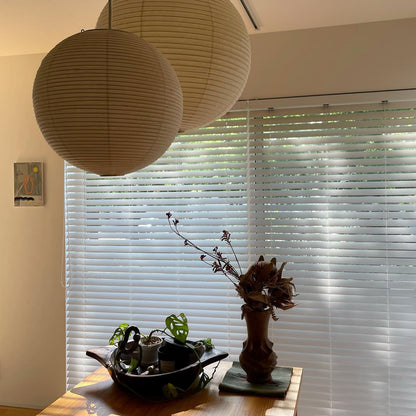 Japanse Mulberry Paper Hanglamp — Handgemaakte Washi Lampenkap Bol Sfeerverlichting