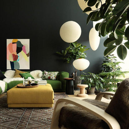 Japanse Mulberry Paper Hanglamp — Handgemaakte Washi Lampenkap Bol Sfeerverlichting