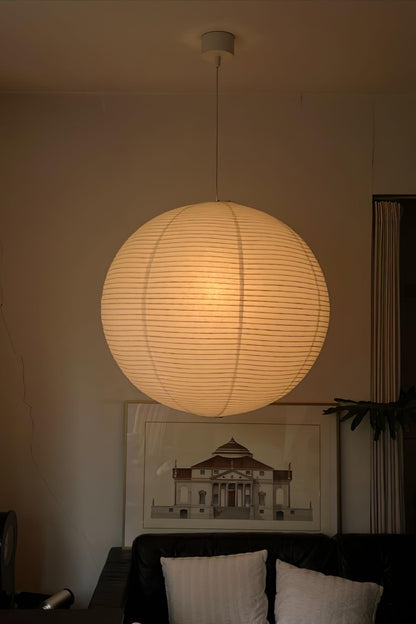Japanse Mulberry Paper Hanglamp — Handgemaakte Washi Lampenkap Bol Sfeerverlichting