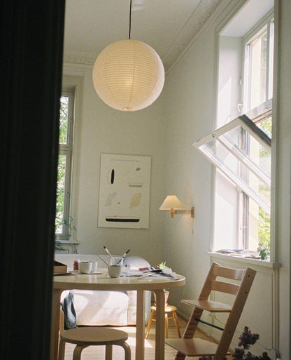 Japanse Mulberry Paper Hanglamp — Handgemaakte Washi Lampenkap Bol Sfeerverlichting