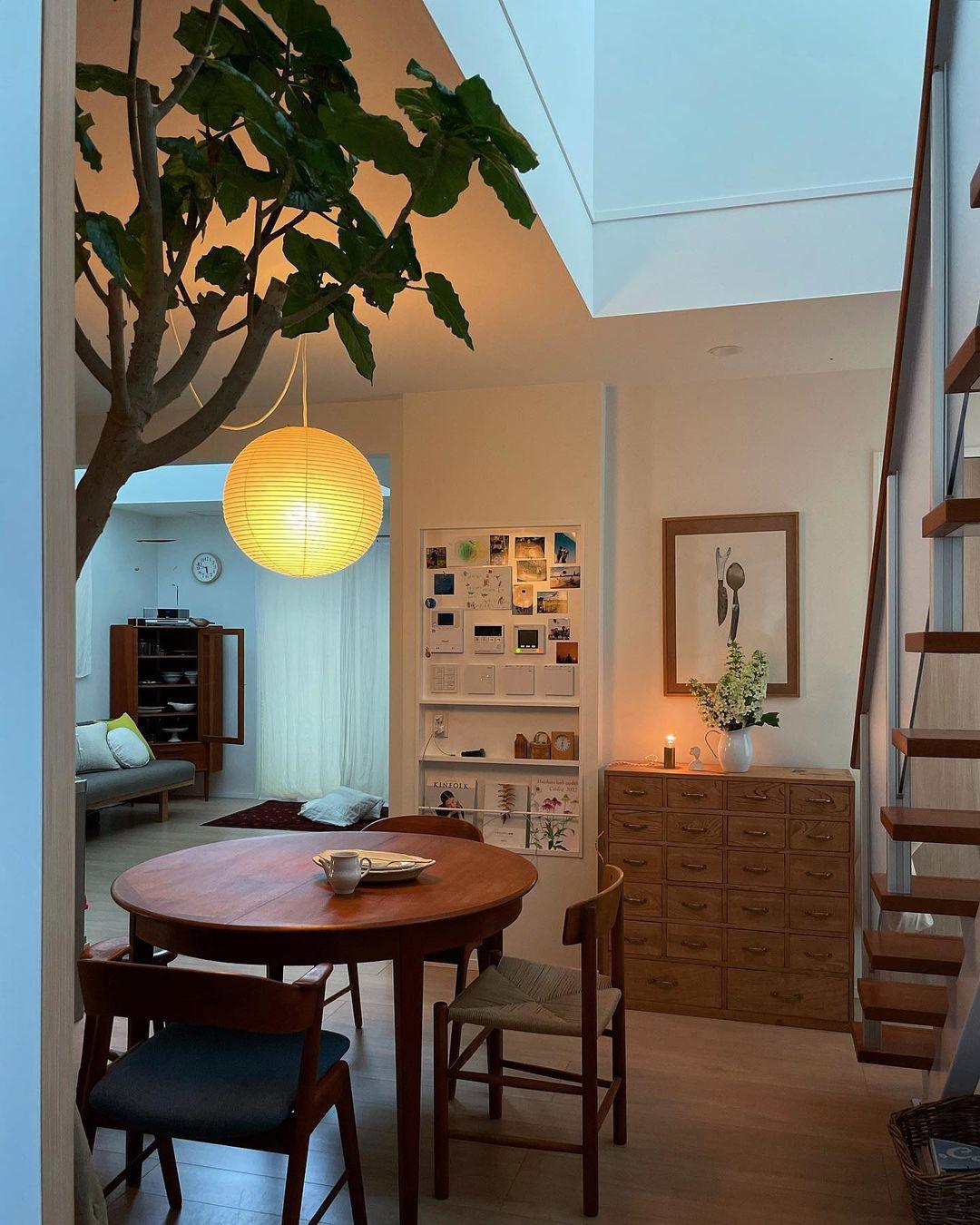 Japanse Mulberry Paper Hanglamp — Handgemaakte Washi Lampenkap Bol Sfeerverlichting