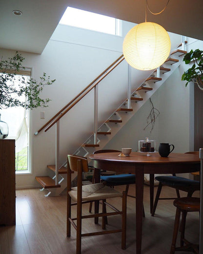 Japanse Mulberry Paper Hanglamp — Handgemaakte Washi Lampenkap Bol Sfeerverlichting
