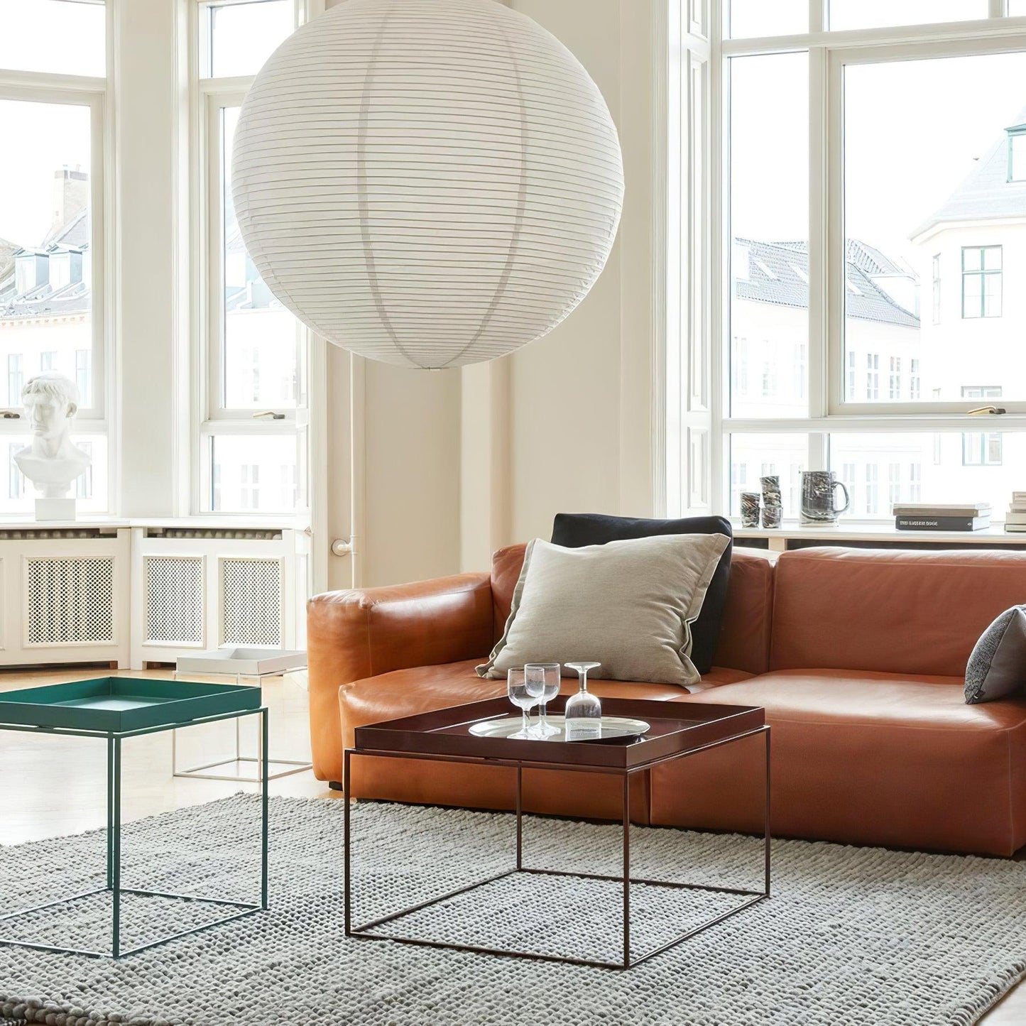 Japanse Mulberry Paper Hanglamp — Handgemaakte Washi Lampenkap Bol Sfeerverlichting