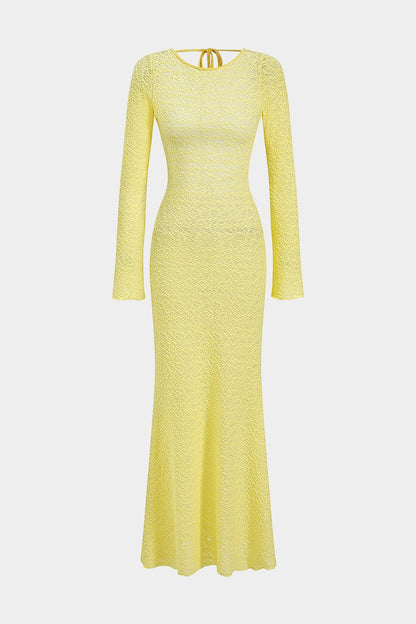 Maxikleed Jurk voor Vrouw Lange Glamour Kleed met Ruglacing - StudioMarella