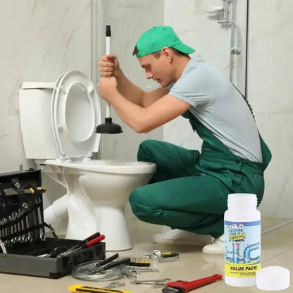 Afvoerreiniger Poeder 110g Keuken Bad Douche Toilet PVC Buizen Haar Vet Zeep Verstoppingen Oplossen Zonder Schrobben