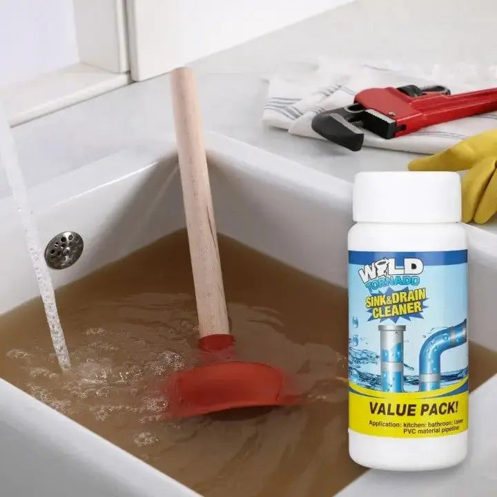 Afvoerreiniger Poeder 110g Keuken Bad Douche Toilet PVC Buizen Haar Vet Zeep Verstoppingen Oplossen Zonder Schrobben