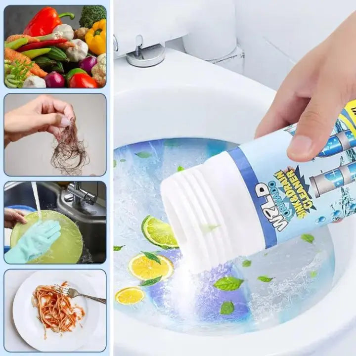 Afvoerreiniger Poeder 110g Keuken Bad Douche Toilet PVC Buizen Haar Vet Zeep Verstoppingen Oplossen Zonder Schrobben