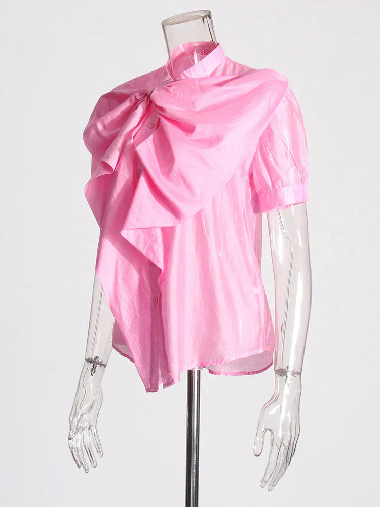 Vrouwelijke Luchtige Blouse Elegant Design