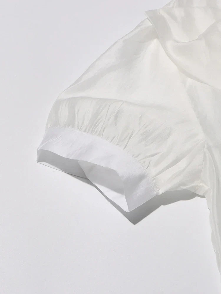 Vrouwelijke Luchtige Blouse Elegant Design