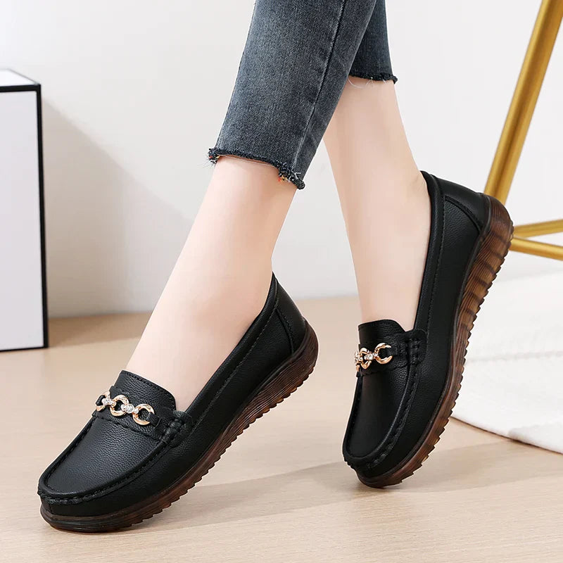 Ronde Neus Sneakers voor Vrouwen Luxe Stijl - StudioMarella