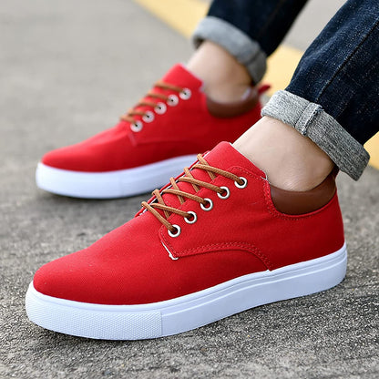 Heren Sneakers Leren Casual Schoenen Zwart Stijlvol