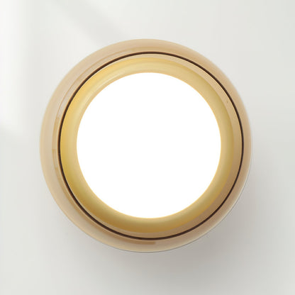 Plafondlamp Cognac Glas Metaal Rood Accent 3 Lichtkleuren LED Woonkamer Slaapkamer Luxe