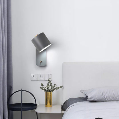 Draaibare Wandlamp Oplaadbaar USB-C 350° Rotatie Dimbaar Touch 4 Kleuren