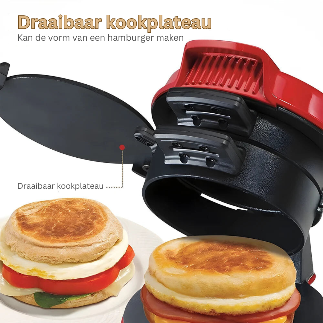 Elektrische Tosti-ijzer voor Perfect Gegrilde Broodjes & Sandwiches - Snelle Bereiding & Antiaanbaklaag