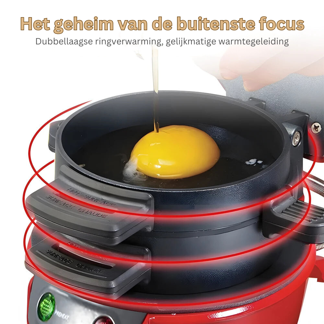Elektrische Tosti-ijzer voor Perfect Gegrilde Broodjes & Sandwiches - Snelle Bereiding & Antiaanbaklaag