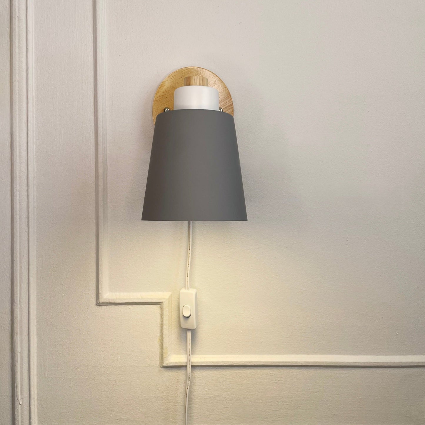 Wandlamp Hout Metaal Draaibaar E27 Leeslamp Slaapkamer Woonkamer Scandinavisch