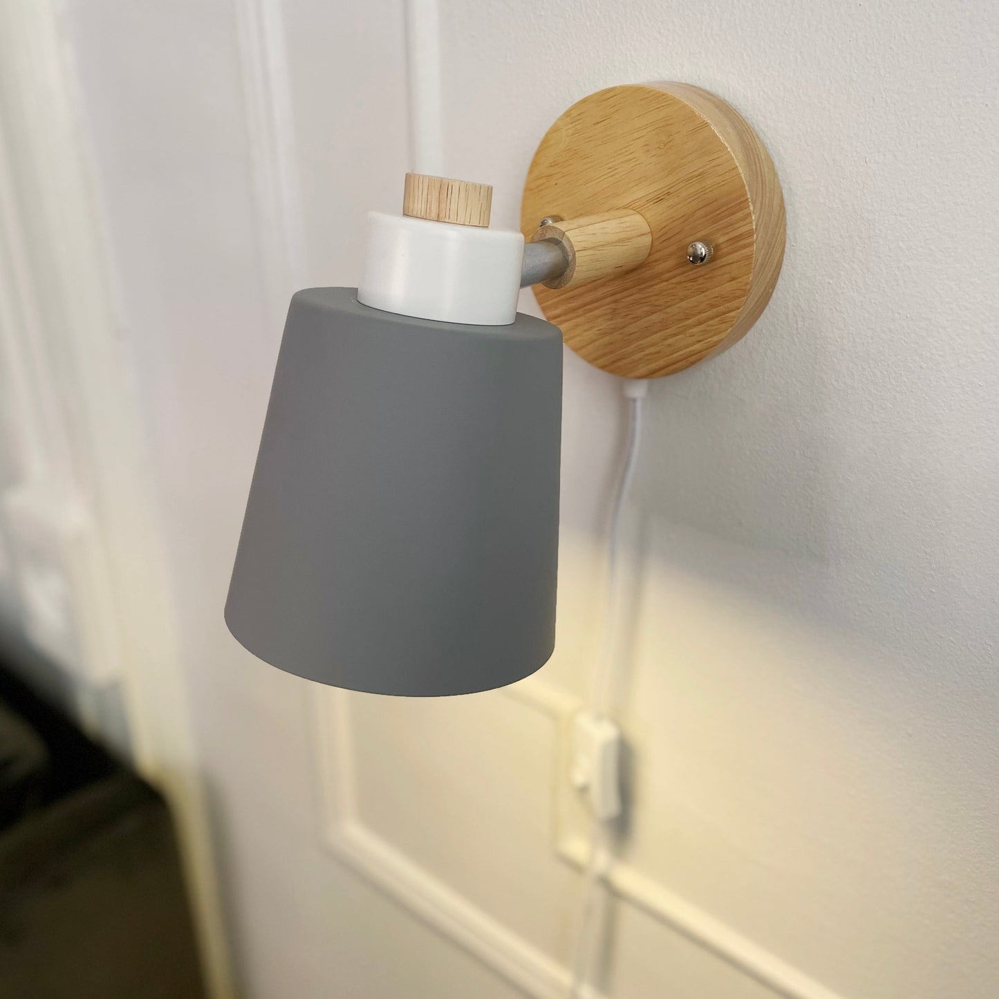 Wandlamp Hout Metaal Draaibaar E27 Leeslamp Slaapkamer Woonkamer Scandinavisch