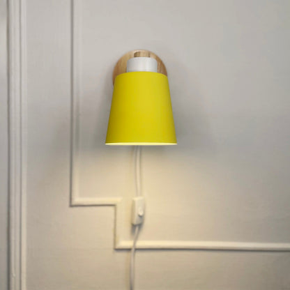 Wandlamp Hout Metaal Draaibaar E27 Leeslamp Slaapkamer Woonkamer Scandinavisch