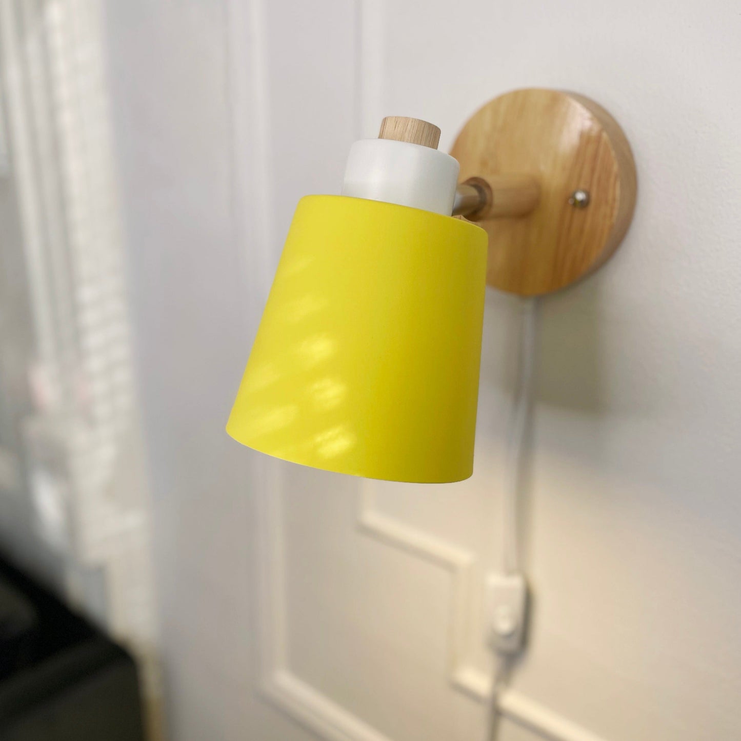 Wandlamp Hout Metaal Draaibaar E27 Leeslamp Slaapkamer Woonkamer Scandinavisch