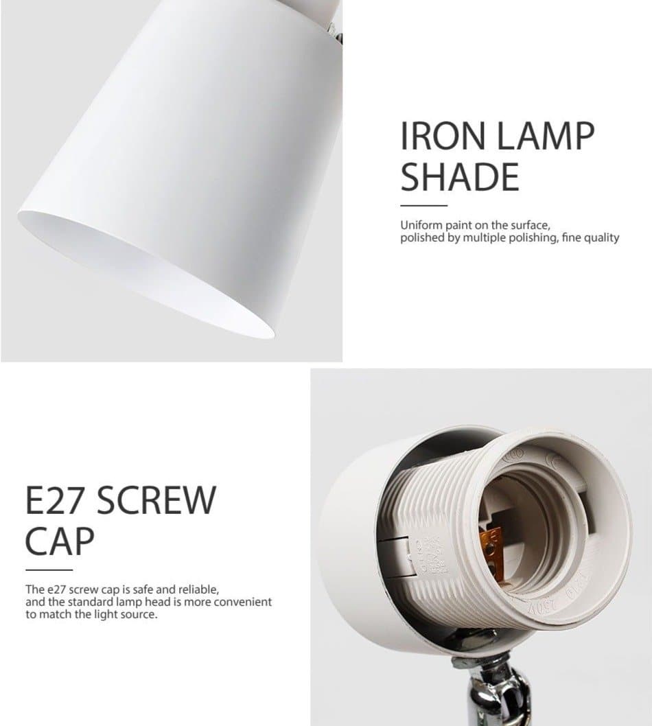 Wandlamp Hout Metaal Draaibaar E27 Leeslamp Slaapkamer Woonkamer Scandinavisch