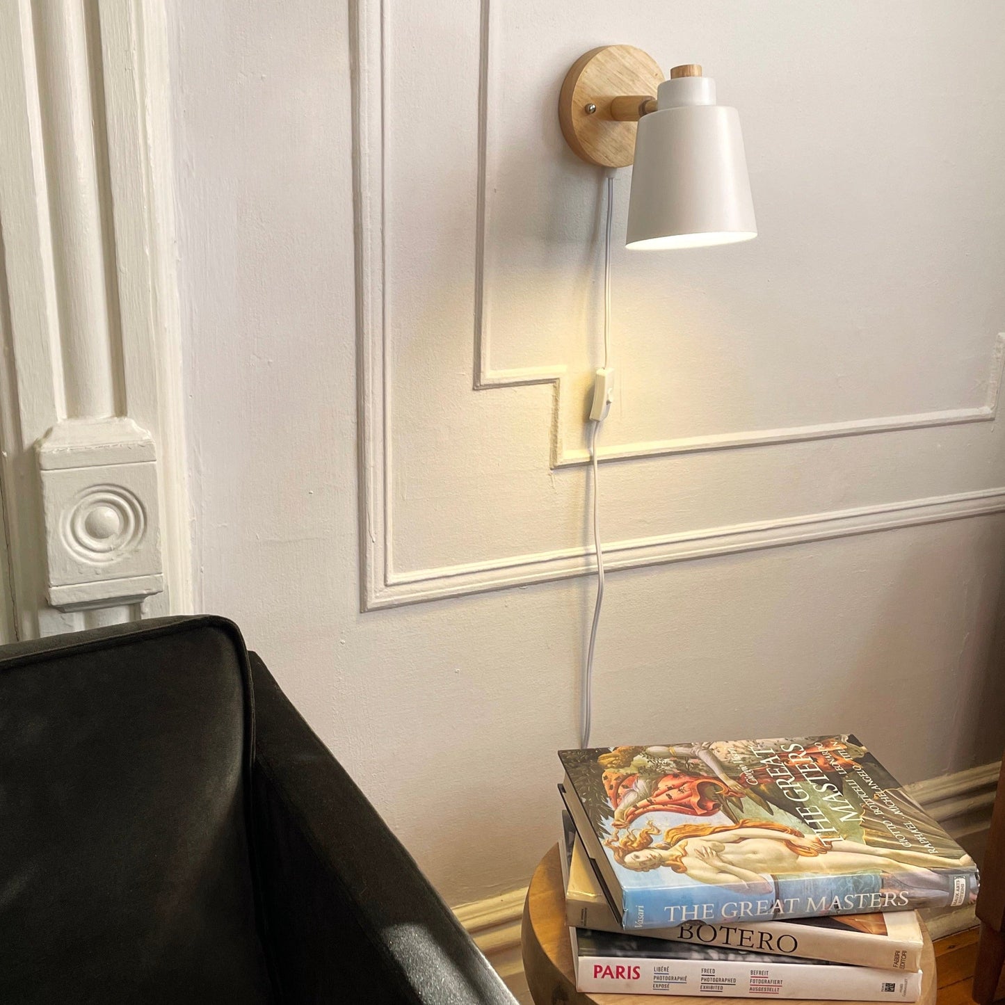 Wandlamp Hout Metaal Draaibaar E27 Leeslamp Slaapkamer Woonkamer Scandinavisch