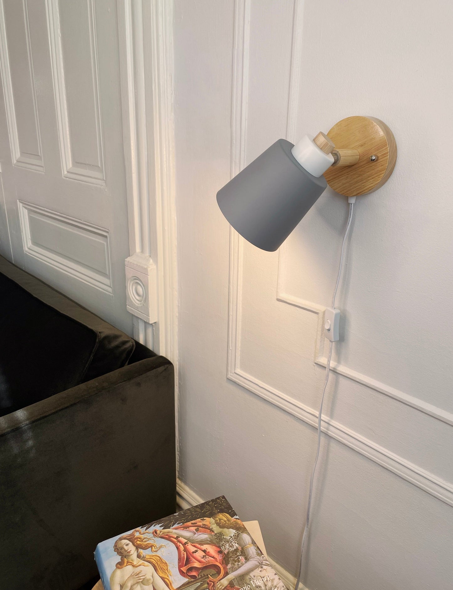 Wandlamp Hout Metaal Draaibaar E27 Leeslamp Slaapkamer Woonkamer Scandinavisch