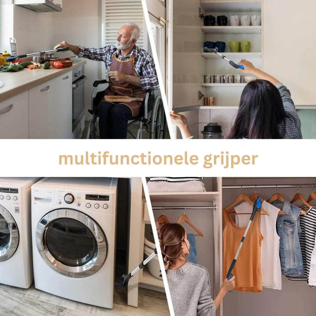 Verstelbare Grijper met Magneet – Telescopisch Grijpgereedschap 60cm