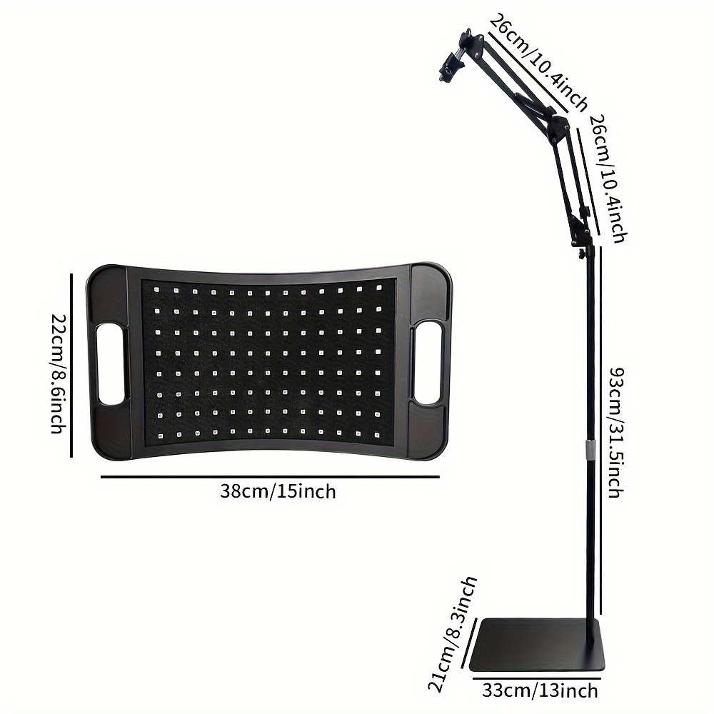 LED Roodlichttherapie Lamp met Infrarood 660nm 850nm op Verstelbaar Statief voor Lichaam en Gezicht Lichttherapie Thuis