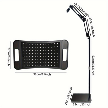 LED Roodlichttherapie Lamp met Infrarood 660nm 850nm op Verstelbaar Statief voor Lichaam en Gezicht Lichttherapie Thuis
