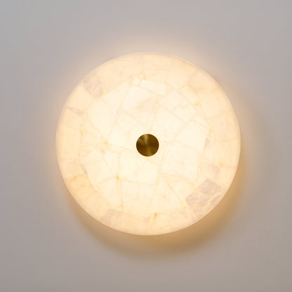 Plafondlamp Albast LED 5 cm Wit Goud Woonkamer Hal Moderne Designlamp Binnen