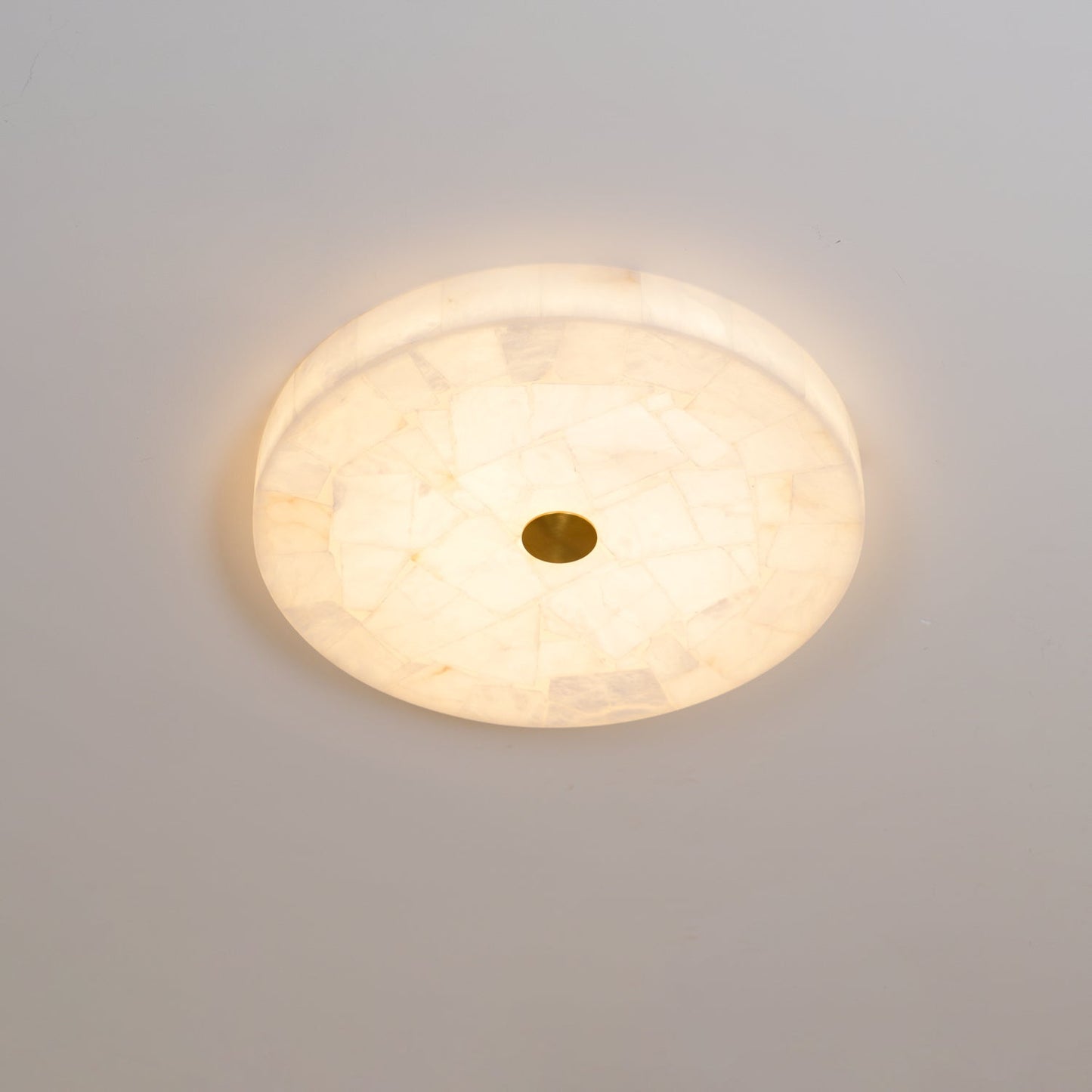 Plafondlamp Albast LED 5 cm Wit Goud Woonkamer Hal Moderne Designlamp Binnen