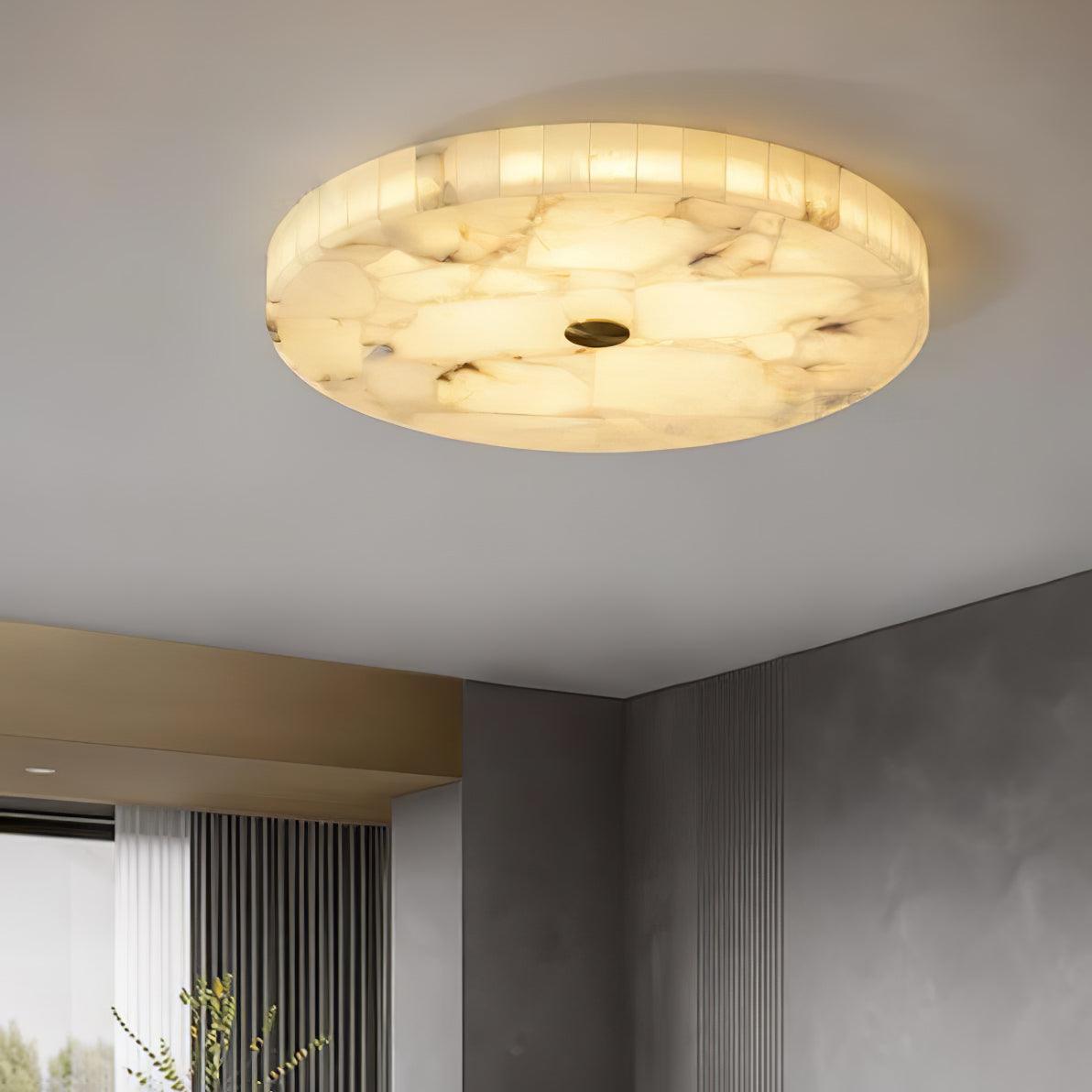 Plafondlamp Albast LED 5 cm Wit Goud Woonkamer Hal Moderne Designlamp Binnen