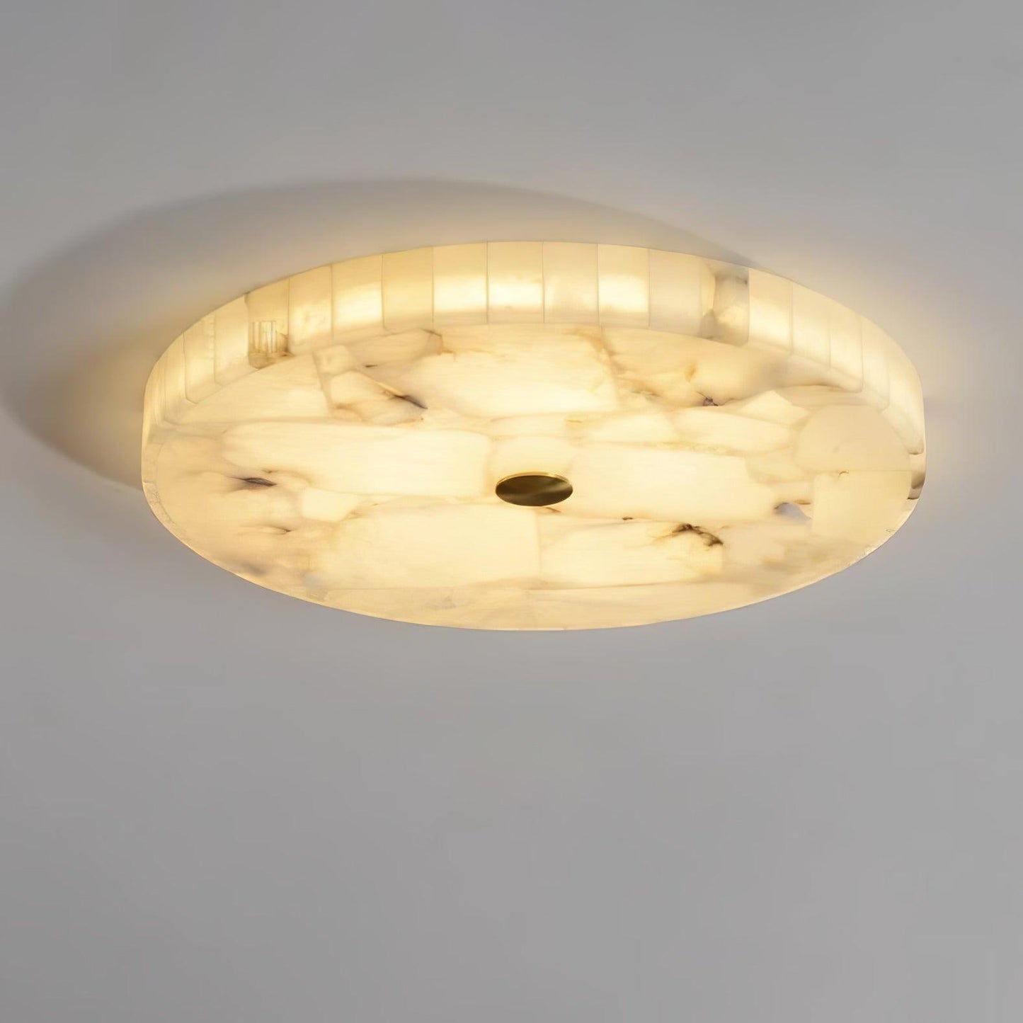 Plafondlamp Albast LED 5 cm Wit Goud Woonkamer Hal Moderne Designlamp Binnen