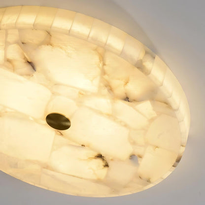Plafondlamp Albast LED 5 cm Wit Goud Woonkamer Hal Moderne Designlamp Binnen