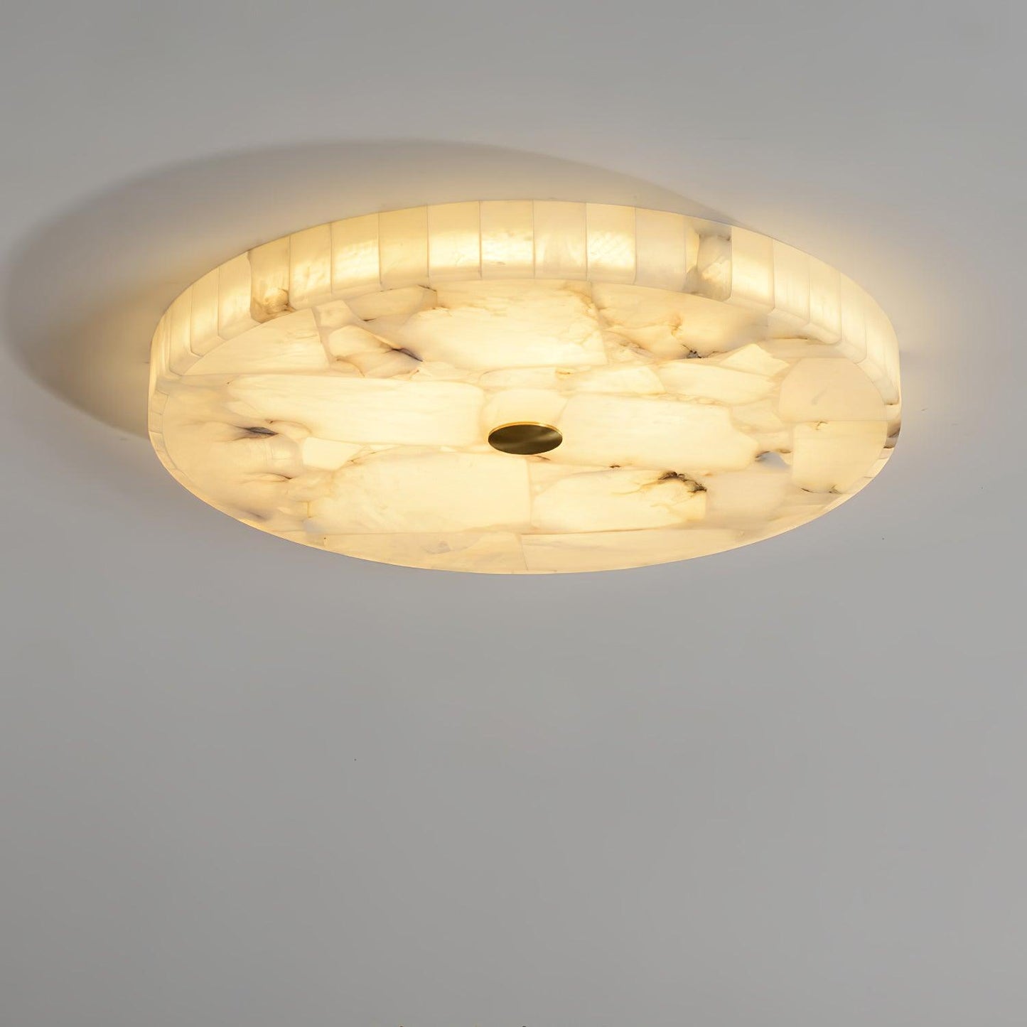 Plafondlamp Albast LED 5 cm Wit Goud Woonkamer Hal Moderne Designlamp Binnen