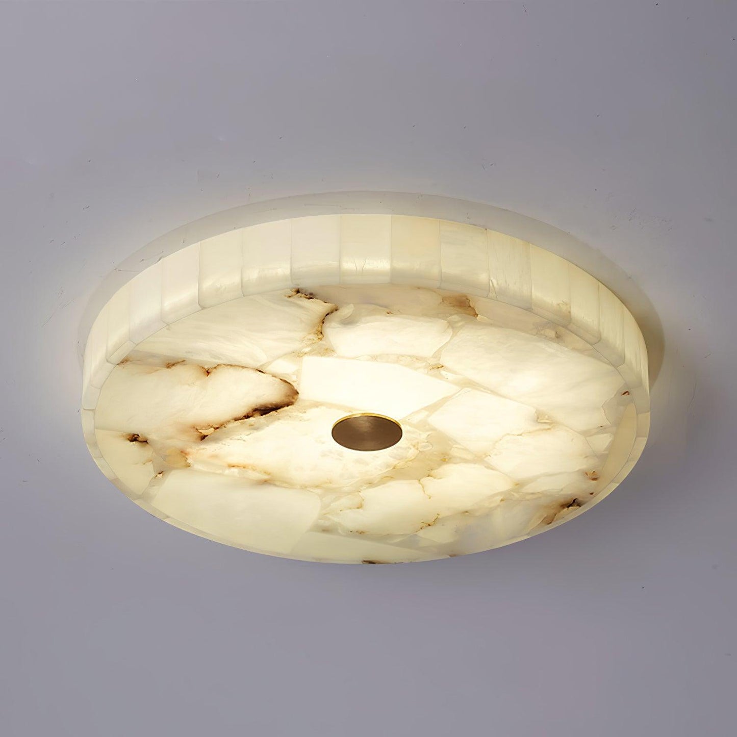 Plafondlamp Albast LED 5 cm Wit Goud Woonkamer Hal Moderne Designlamp Binnen