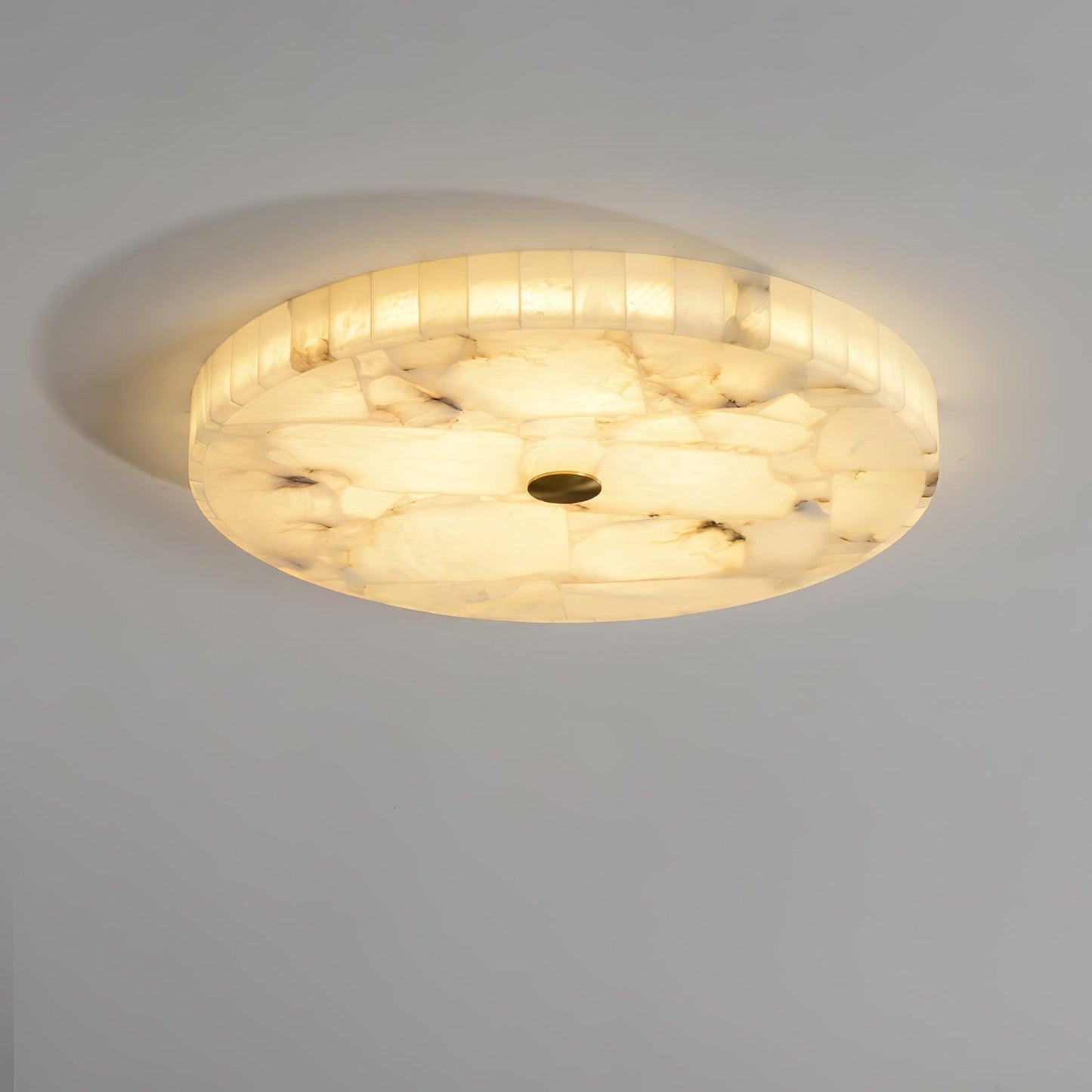 Plafondlamp Albast LED 5 cm Wit Goud Woonkamer Hal Moderne Designlamp Binnen