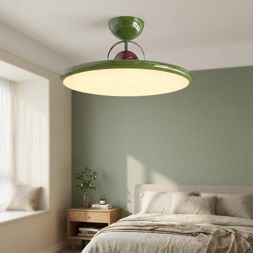 Plafondlamp LED Acryl Metaal Groen 40-50 cm Woonkamer Eetkamer Slaapkamer Retro Design Plafonnière Dimbaar Sfeerverlichting