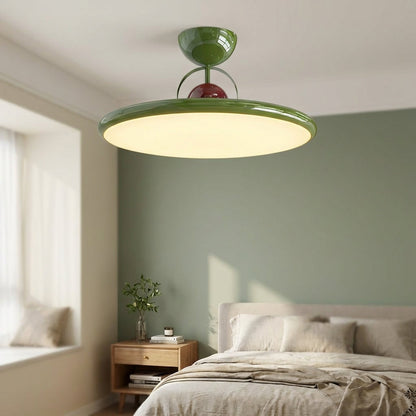 Plafondlamp LED Acryl Metaal Groen 40-50 cm Woonkamer Eetkamer Slaapkamer Retro Design Plafonnière Dimbaar Sfeerverlichting
