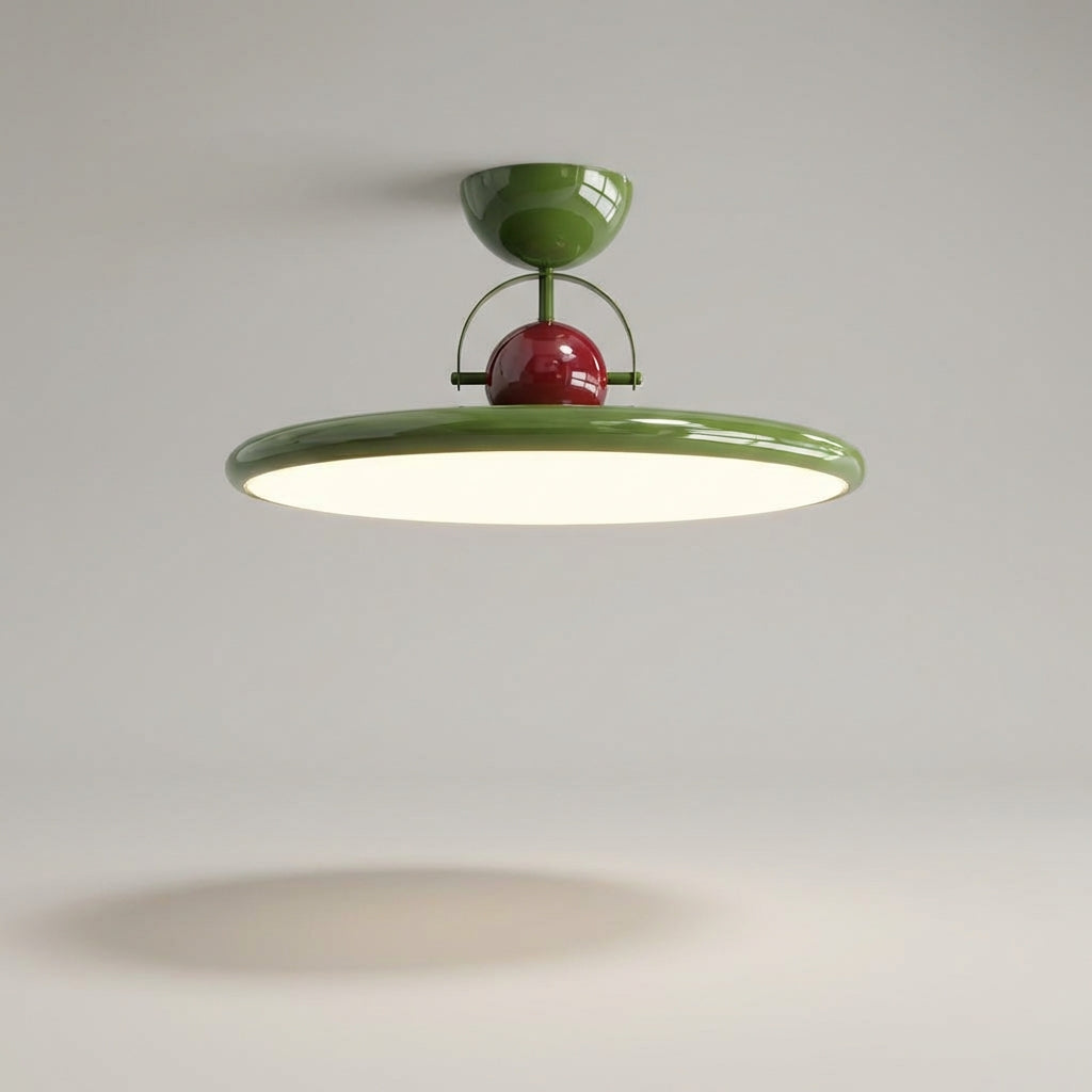 Plafondlamp LED Acryl Metaal Groen 40-50 cm Woonkamer Eetkamer Slaapkamer Retro Design Plafonnière Dimbaar Sfeerverlichting