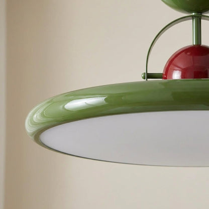 Plafondlamp LED Acryl Metaal Groen 40-50 cm Woonkamer Eetkamer Slaapkamer Retro Design Plafonnière Dimbaar Sfeerverlichting